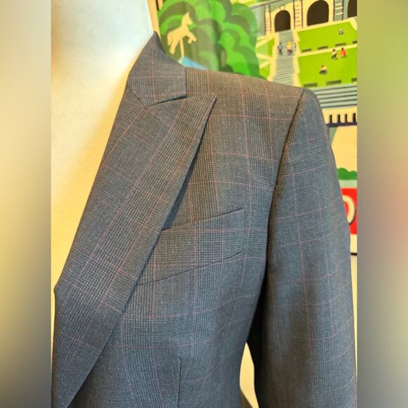 Stella McCartney Women’s Grey Plaid Blazer - Size 42 / US 6 - Picture 4 of 14